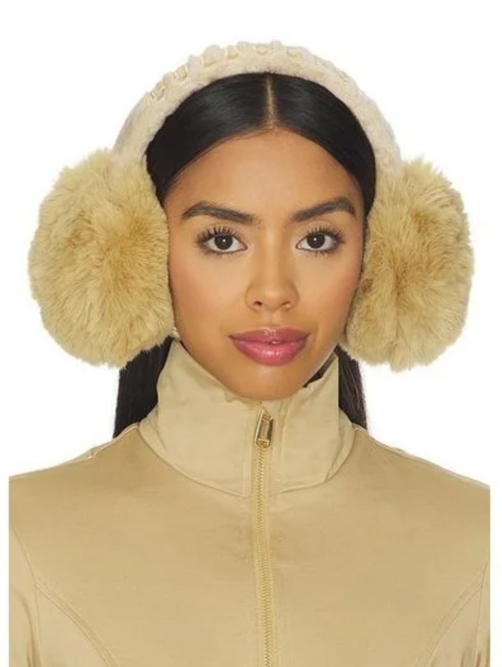 Goldbergh Earwarmers Earmuffs Goldbergh Fluffy Ear Warmers Caramello Brown
